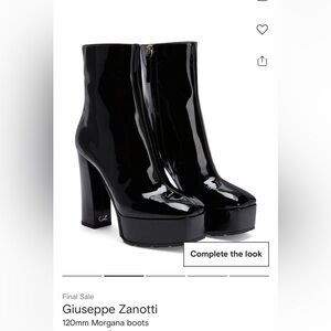 GIUSEPPE ZANOTTI 120mm MORGANA PATENT BOOTS